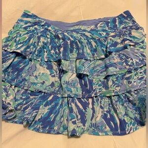 Lilly Pulitzer Luxletic skirt Blue and Green Patterned Luxletic Women's Skirt